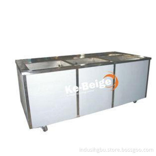 Three Tanks Machine Parts Ultrasonic Cleaner Of Hot Air Dry